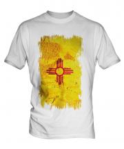 New Mexico State Grunge Flag Mens T-Shirt