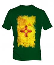 New Mexico State Grunge Flag Mens T-Shirt