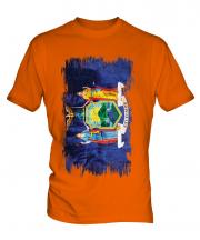 New York State Grunge Flag Mens T-Shirt