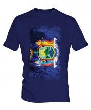 New York State Grunge Flag Mens T-Shirt
