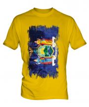 New York State Grunge Flag Mens T-Shirt