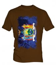 New York State Grunge Flag Mens T-Shirt