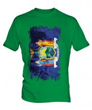 New York State Grunge Flag Mens T-Shirt