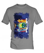New York State Grunge Flag Mens T-Shirt