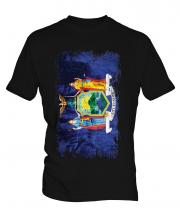New York State Grunge Flag Mens T-Shirt