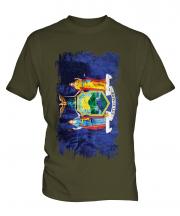 New York State Grunge Flag Mens T-Shirt