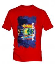 New York State Grunge Flag Mens T-Shirt
