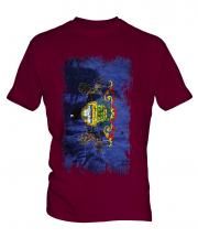 Pennsylvania State Grunge Flag Mens T-Shirt