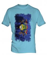 Pennsylvania State Grunge Flag Mens T-Shirt