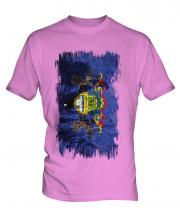 Pennsylvania State Grunge Flag Mens T-Shirt