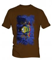Pennsylvania State Grunge Flag Mens T-Shirt