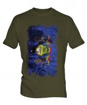 Pennsylvania State Grunge Flag Mens T-Shirt
