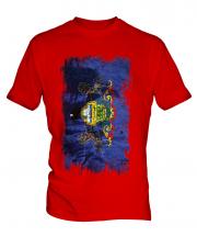 Pennsylvania State Grunge Flag Mens T-Shirt