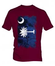 South Carolina State Grunge Flag Mens T-Shirt