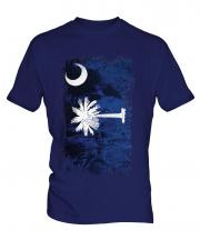 South Carolina State Grunge Flag Mens T-Shirt