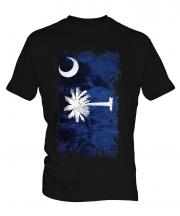 South Carolina State Grunge Flag Mens T-Shirt