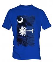 South Carolina State Grunge Flag Mens T-Shirt
