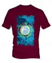 South Dakota State Grunge Flag Mens T-Shirt