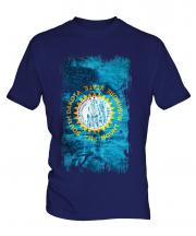 South Dakota State Grunge Flag Mens T-Shirt