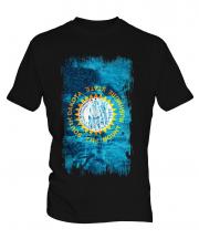 South Dakota State Grunge Flag Mens T-Shirt