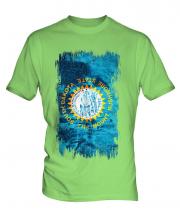 South Dakota State Grunge Flag Mens T-Shirt
