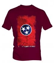 Tennessee State Grunge Flag Mens T-Shirt