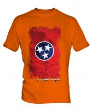 Tennessee State Grunge Flag Mens T-Shirt