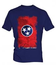 Tennessee State Grunge Flag Mens T-Shirt