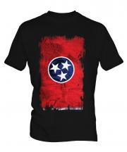 Tennessee State Grunge Flag Mens T-Shirt