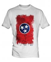 Tennessee State Grunge Flag Mens T-Shirt