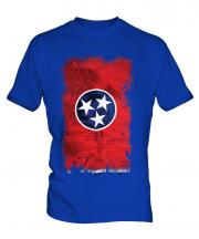 Tennessee State Grunge Flag Mens T-Shirt