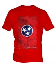 Tennessee State Grunge Flag Mens T-Shirt