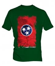 Tennessee State Grunge Flag Mens T-Shirt