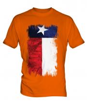 Texas State Grunge Flag Mens T-Shirt