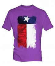 Texas State Grunge Flag Mens T-Shirt