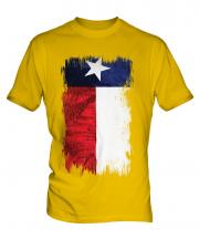 Texas State Grunge Flag Mens T-Shirt