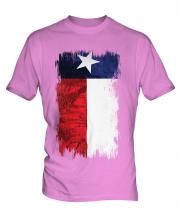 Texas State Grunge Flag Mens T-Shirt