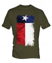 Texas State Grunge Flag Mens T-Shirt