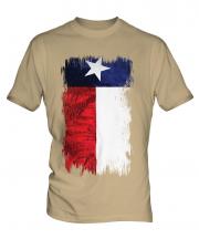 Texas State Grunge Flag Mens T-Shirt