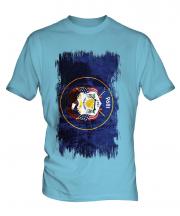 Utah State Grunge Flag Mens T-Shirt