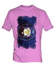 Utah State Grunge Flag Mens T-Shirt