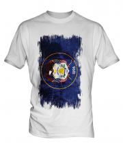 Utah State Grunge Flag Mens T-Shirt