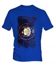 Utah State Grunge Flag Mens T-Shirt