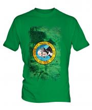 Washington State Grunge Flag Mens T-Shirt