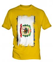 West Virginia State Grunge Flag Mens T-Shirt