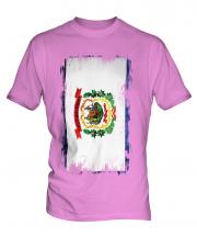 West Virginia State Grunge Flag Mens T-Shirt