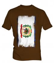 West Virginia State Grunge Flag Mens T-Shirt