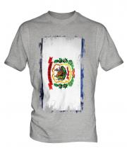 West Virginia State Grunge Flag Mens T-Shirt