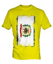 West Virginia State Grunge Flag Mens T-Shirt