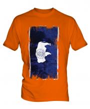 Wyoming State Grunge Flag Mens T-Shirt